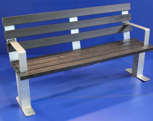 outdoor bench arms